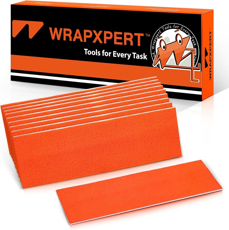 WRAPXPERT Squeegee Felts,Orange Felt Tape with Adhesive Backing Fit 4-inchs,Vinyl Squeegee Buffer for Window Tint Kit,PPF Applications,Vinyl Wrap Tools - Image 1